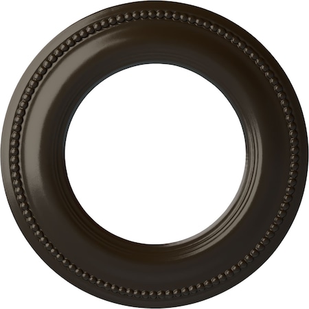 Ekena Millwork Bradford Classic Ceiling Medallion (Canopies up to 8 5/8"), 13"OD x 7 1/2"ID x 3/4"P, Stone Hearth CM13BRSHF